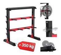 Hop-Sport Support de Disques d'Haltère HS-1007A, Étagère de Rangement de Disques de Poids, Barres de musculation, Rack de Rangement