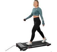 Tapis roulant électrique pliant 2 en 1, Walking Pad 6 km/h, Tapis de Course Extra Large 45 cm / 110 cm avec télécommande, Bluetooth, écran LCD,
