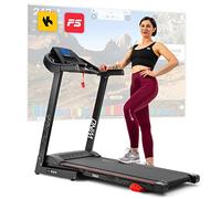 HOP-SPORT Tapis de Course 14 km/h, Tapis Roulant électrique Pliant HS-1000LB Wind, 12 Programmes d'entraînement, Max. 150 kg