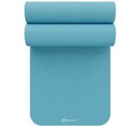 Hop-Sport Tapis de fitness 190 x 60 x 1,5 cm, tapis de yoga - ménageant les articulations & antidérapant, tapis de pilates en mousse NBR avec sangle de transport, Brume bleue Brume bleue