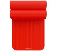 Hop-Sport Tapis de Fitness antidérapant 190 x 60 x 2 cm, Tapis Pilates Yoga et Gymnastique avec Sangle de Transport en Mousse NBR pour Entraînement à la Maison, Doux pour la Peau, Lune rouge