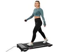 Hop-Sport Tapis roulant électrique pliant 2 en 1, Walking Pad 6 km/h, Tapis de Course Extra Large 45 cm / 110 cm avec télécommande, Bluetooth, écran LCD, vitesse réglable HS-750WP Walk Noir G