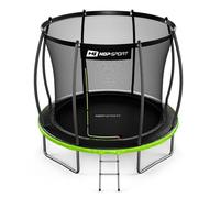 Hop-Sport Trampoline Extérieur Rond pour Enfants 244cm, Kit Complet Jardin, Filet de sécurité, Certificat TÜV/GS