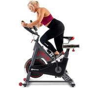 HOP-Sport® Vélo d'appartement HS-065IC Delta, Roue d'inertie 20 kg, Vélo Stationnaire d'exercice, Silencieux avec Écran LCD, Guidon et siège réglables, pour Fitness et Cardio