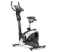 Hop-Sport Vélo d'appartement magnétique, Roue d'inertie 13kg, Vélo stationnaire Apollo, 32 Niveaux de résistance, Bluetooth, Argent
