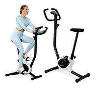 Hop-Sport Vélo d'Appartement Mécanique HS-010H Rio Compact Résistance Réglable Ordinateur d'Entraînement Jusqu'à 120 kg Blanc