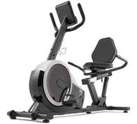 HOP-SPORT Vélo d'appartement Semi-allongé, Masse d'inertie 15 kg, HS-060L Pulse, 8 niveaux de résistance magnétique, Siège réglable