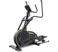 Hop-Sport Vélo elliptique d'Appartement HS-250CF Jucon, Résistance Magnétique à 32 Niveaux, Roue d'inertie de 24 kg,12 programmes, Application Kinomap, Écran LCD, Max. 150 kg Noir / Doré
