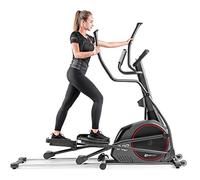 HOP-Sport® Vélo elliptique d'appartement Pliable HS-095CF Prizm, Roue d'inertie 30 kg, Résistance électromagnétique 32 Niveaux, iConsole+ Training, Poids Max. d’utilisateur 135 kg, Gris