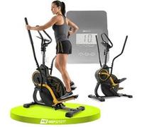 Hop-Sport Vélo elliptique-grimpeur HS-450B Dynamic Cross Stepper pour la maison - Vélo elliptique et stepper 2 en 1 avec ordinateur d'entraînement Noir/ Jaune