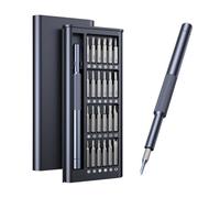 HOPAISH Jeu de tournevis de précision 24 en 1 : tournevis, jeu de tournevis magnétiques, avec 24 forets magnétiques, pour tablette, PC, téléphone et réparation PS5