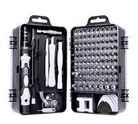 HOPAISH Set de tournevis de précision 115 en 1 : Tournevis, set de tournevis magnétique, avec 80 forets magnétiques, pour réparation de tablette, PC, téléphone et PS5
