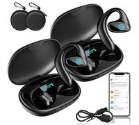 HOPASRISEE Meacode AI Translation Earbuds, 3 in 1 Bluetooth AI Translation Earbuds Real Time with 156, Noise Canceling, 30h Battery, Open-Ear Design, for Business, Learning & Travel (Black*2)