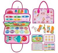 HOPASRISEE Toddla Montessori Busy Board, Montessori Busy Board, Toddler Busy Book for Children Aged 18 Months to 5 Years, Sensory Boards Suitable for Home, Car, Travel(I)