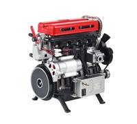 HOPBLOCK Kit de construction de moteur 3D en métal L4 turbocompresseur pour moteur de voiture, kit de moteur en métal pour les amateurs de technologie, jouet éducatif
