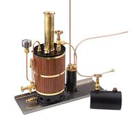 HOPBLOCK Modèle de moteur Stirling, chaudière verticale Chaudière à vapeur Modèle pour bateau Machine à vapeur Modèle Sterling Moteur Jouet éducatif Amateurs de technologie