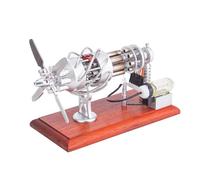 HOPBLOCK Moteur Stirling Engine, disque cyclique 16 cylindres, modèle de moteur Stirling, moteur à combustion externe, kit de construction, jouet éducatif physique
