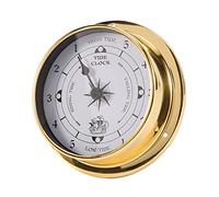 Hopbucan Horloge des marées, testeur mural en coque de cuivre marine pour station météo, décoration murale pour bateau, 115 mm