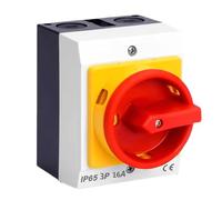 Hopbucan Interrupteur principal - Disjoncteur industriel 16 A 3 broches pour connecter des interrupteurs et déconnecter les circuits