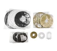 Hopbucan Lanternes en Papier de FêTe DéCorative 20 PièCes SéRies Or Blanc Noir Rond Lanterne Japonaise/Chinoise Lanterne Papier pour Mariage DéCoration ExtéRieure