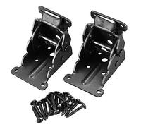 Hopbucan Lot de 2 supports pliants, charnières autobloquantes pliables avec vis pour pieds de table et de lit