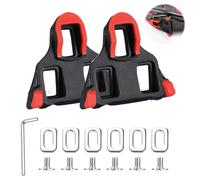 HOPCNF Cales de Pédale Vélo,Plaques De Pédale Velo De Route,Crampons De Vélo Compatible avec Shimano SPD,Antidérapantes 6° Cale Pied pour Vélo De Route, Course De Vélo, Vélo De Compétition