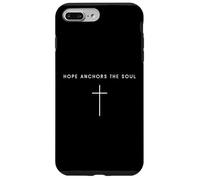Hope Anchors The Soul Cross - Minimaliste Christian Religieux Coque pour iPhone 7 Plus/8 Plus