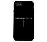 Hope Anchors The Soul Cross - Minimaliste Christian Religieux Coque pour iPhone SE (2020) / 7/8