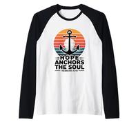 Hope Anchors The Soul Hebrews 6:19 Verset biblique chrétien Manche Raglan