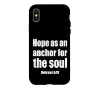 Hope As an Anchor Hebrews 6 19 Verse biblique Coque pour iPhone X/XS
