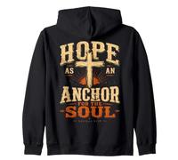 Hope As an Anchor Hebrews 6 19 Verse biblique Sweat à Capuche