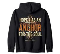 Hope As an Anchor Hebrews 6 19 Verse biblique Sweat à Capuche