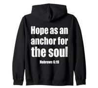 Hope As an Anchor Hebrews 6 19 Verse biblique Sweat à Capuche
