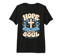 Hope As an Anchor Hebrews 6 19 Verse biblique T-Shirt Haut de Gamme