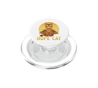 Hope Cat Abyssinian Ruban Jaune Sensibilisation au Cancer PopSockets PopGrip pour MagSafe