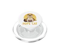 Hope Cat Birman Ruban Jaune pour Sensibilisation au Cancer PopSockets PopGrip pour MagSafe