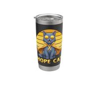 Hope Cat Chartreux Ruban Jaune Sensibilisation au Cancer Enfant Gobelet isotherme en acier inoxydable double paroi