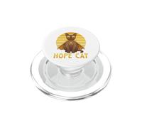 Hope Cat Ruban Jaune Birman Sensibilisation au Cancer PopSockets PopGrip pour MagSafe
