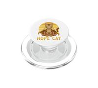 Hope Cat Ruban Jaune pour Sensibilisation au Cancer du Bengale PopSockets PopGrip pour MagSafe