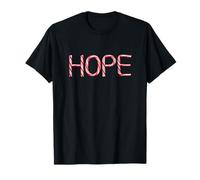 Hope - Christian Faith Candy Cane Red & White Christmas T-Shirt