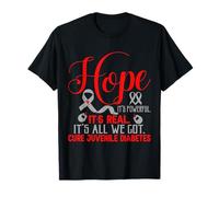 Hope Cure Juvenile Diabetes Sensibilisation T-Shirt