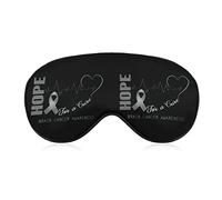 Hope for A Cure Cerveau Cancer Sensibilisation Masques de Sommeil Couverture des Yeux Blackout avec Sangle Élastique Réglable Nuit Bandeau pour Femmes Hommes Yoga Voyage Sieste