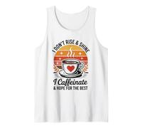 Hope for The Best Coffee Morning Caféine Lover Sunset Débardeur