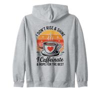 Hope for The Best Coffee Morning Caféine Lover Sunset Sweat à Capuche