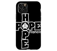 Hope Francis Croix Mitre Typographie pour Foi Catholique Coque pour iPhone 11 Pro