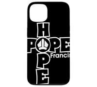 Hope Francis Croix Mitre Typographie pour Foi Catholique Coque pour iPhone 13