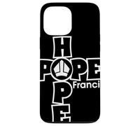 Hope Francis Croix Mitre Typographie pour Foi Catholique Coque pour iPhone 13 Pro Max
