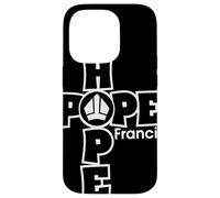 Hope Francis Croix Mitre Typographie pour Foi Catholique Coque pour iPhone 14 Pro