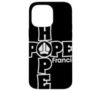 Hope Francis Croix Mitre Typographie pour Foi Catholique Coque pour iPhone 14 Pro Max
