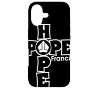 Hope Francis Croix Mitre Typographie pour Foi Catholique Coque pour iPhone 17